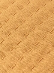 Yard Honey Yellow Hush Cotton Linear Feather Filled 100% Cotton Cushion - Image 5 of 7