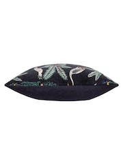 Wylder Black Wilds Tropical 100% Cotton Feather Filled Cushion - Image 5 of 6