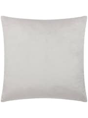 heya home Grey Connie Check Jacquard Feather Filled Cushion - Image 4 of 7