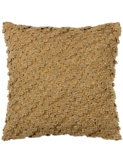 Yard Honey Yellow Calvay Chunky Textured Polyester Filled Cushion - Image 3 of 7