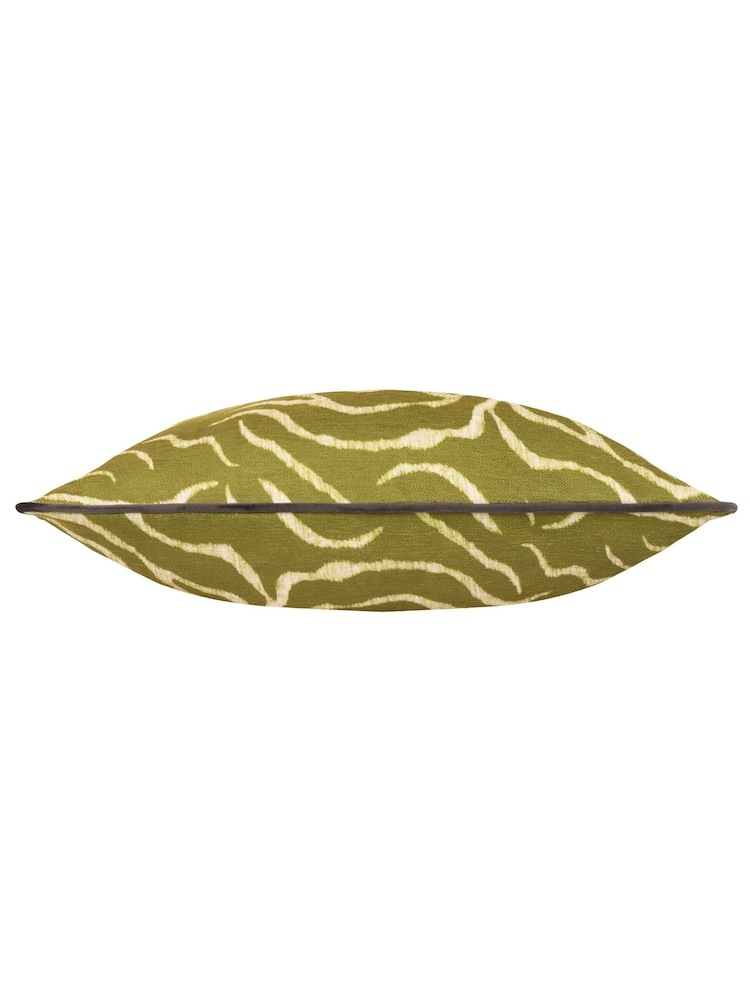 Wylder Green Jurong Tiger Chenille Animal Print Feather Filled Cushion - Image 3 of 3 Wylder Green Jurong Tiger Chenille Animal Print Feather Filled Cushion - Image 3 of 3