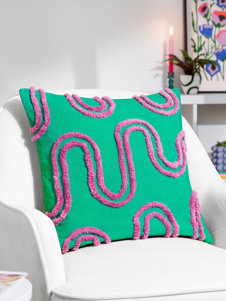 Heya Home Archie Tufted Polyester Filled Cushion - Image 1 of 7