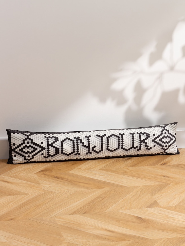Furn Bounjour Mosaic Message Velvet Draught Excluder - Imagem 1 de 5
