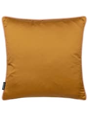 Paoletti Blue Carnaby Chain Geometric Satin Feather Filled Cushion - Image 3 of 5