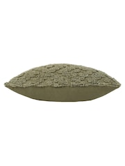 Yard Lichen Green Calvay Chunky Textured Feather Filled Cushion - Image 5 of 7