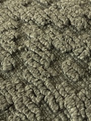 Yard Lichen Green Calvay Chunky Textured Feather Filled Cushion - Image 6 of 7