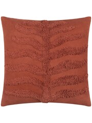 Furn Red 100% Cotton Dakota Tufted Feather Filled Cushion - Image 3 of 7