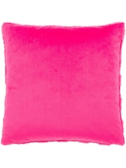 heya home Pink Check It Boucle Fleece Feather Filled Cushion - Image 4 of 7