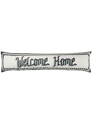 دواسة أرضية مخملية منزلية بنمط موازيك بطبعة رسالة Welcome من Furn - صورة 3 من 4