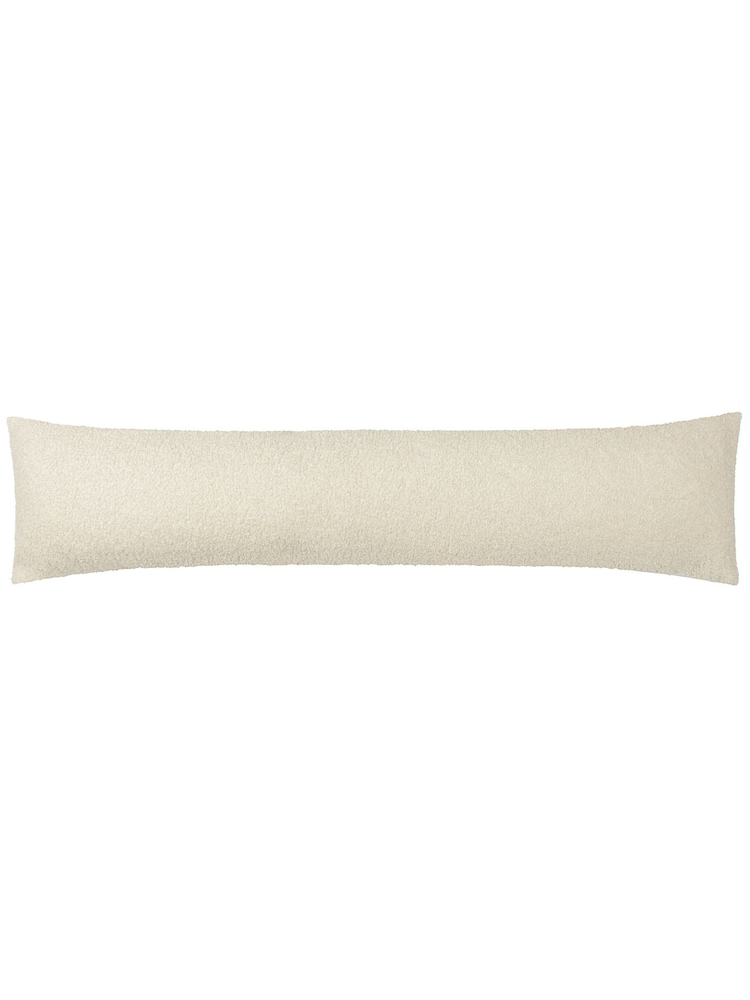 Furn Cream Malham Reversible Boucle Fleece Draught Excluder - Image 2 of 3