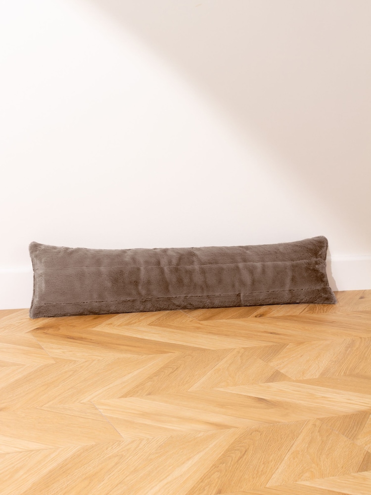 Paoletti Natural Empress Faux Fur Draught Excluder - Image 1 of 3