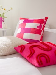 heya home Pink Biglove Velvet Feather Filled Cushion - Image 2 of 6