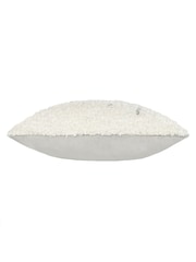 Furn White Christmas Together Snow Angels Boucle Polyester Fi Cushion - Image 4 of 6
