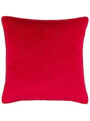Furn Подушка Ditsy Festive Reindeer Velvet Piped Polyester Fill Рождество подушки - Изображение 3 из 5