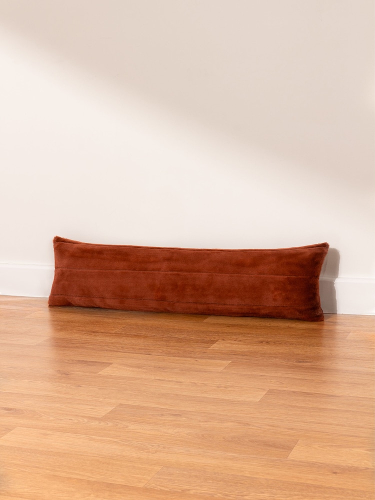 Paoletti Orange Empress Faux Fur Draught Excluder - Image 1 of 3