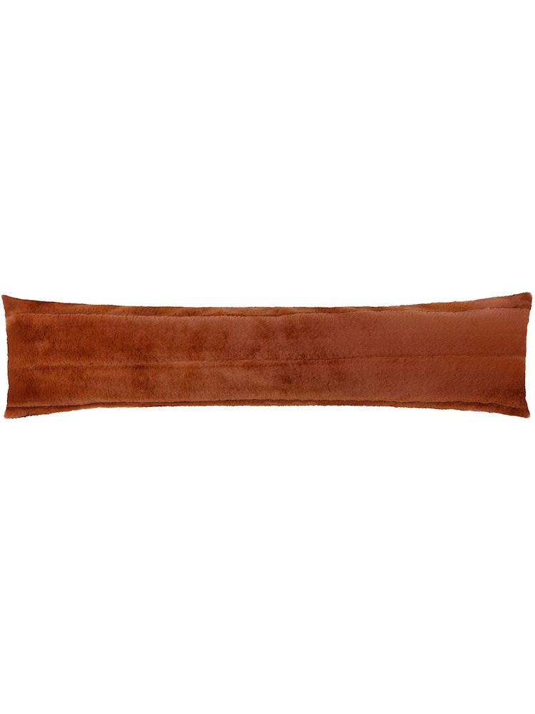 Paoletti Orange Empress Faux Fur Draught Excluder - Image 2 of 3