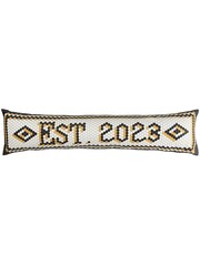 Furn Black Established Mosaic Message Velvet Draught Excluder - Image 3 of 4