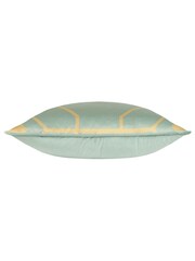 Furn Green Bee Deco Geometric Feather Filled Cushion - Image 5 of 6