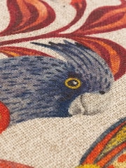 Wylder Natural Akamba Parrot Scene Tropical Polyester Filled Cushion - Image 5 of 5