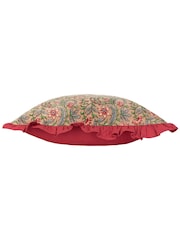 Paoletti Haven Floral 100% Cotton Velvet Feather Filled Cushion - Изображение 5 из 7