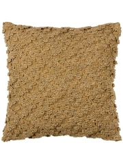 Yard Honey Yellow Calvay Chunky Textured Feather Filled Cushion - Image 3 of 7
