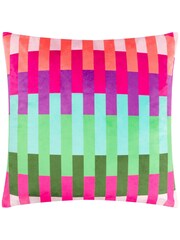 heya home Pink Dashing Velvet Feather Filled Cushion - Image 3 of 6