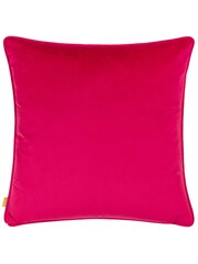 Furn Black Inked You Rock Piped Velvet Feather Filled Cushion - Image 4 of 6