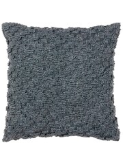 Yard Dusk Blue Calvay Chunky Textured Feather Filled Cushion - Image 3 of 7