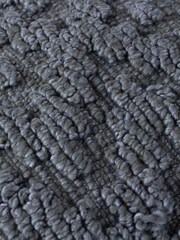 Yard Dusk Blue Calvay Chunky Textured Feather Filled Cushion - Image 6 of 7