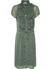 Saint Tropez Green Lilja Ruffles Short Sleeve Dress - Image 5 of 6