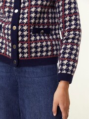 Baukjen Blue Prudence Recycled Wool Knitted Jacket - Image 5 of 7