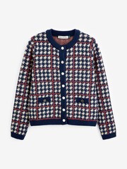 Baukjen Blue Prudence Recycled Wool Knitted Jacket - Image 6 of 7