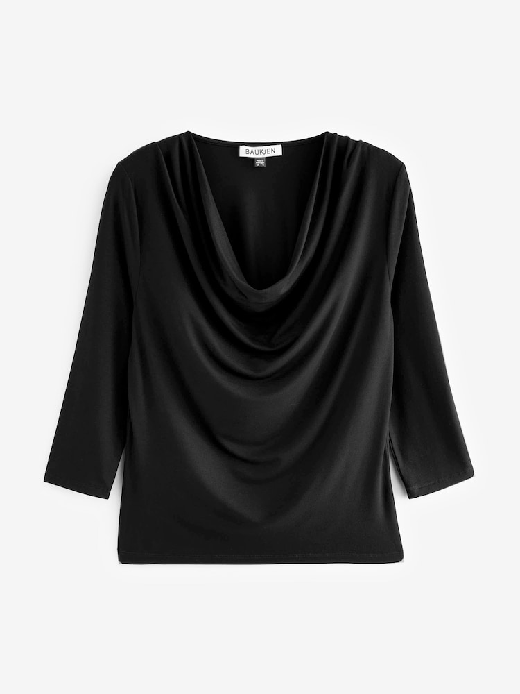 Baukjen Black Theodora Top with Lenzing™ Ecovero™ - Image 4 of 4