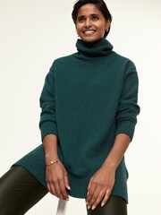 Baukjen Green Asher Recycled Wool Blend Jumper - Image 1 of 7