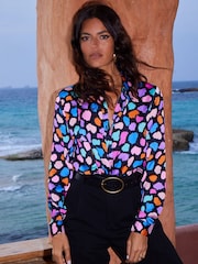 Dancing Leopard Nevada Satin Shirt - Image 1 of 5