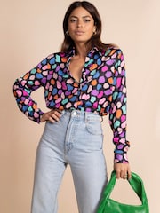 Dancing Leopard Nevada Satin Shirt - Image 3 of 5
