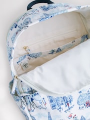 رسم بطبعة لندن باللونين الأبيض/ الأزرق - حقيبة ظهر مدمجة من Cath Kidston - صورة 10 من 10