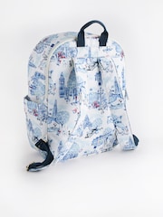 رسم بطبعة لندن باللونين الأبيض/ الأزرق - حقيبة ظهر مدمجة من Cath Kidston - صورة 2 من 10
