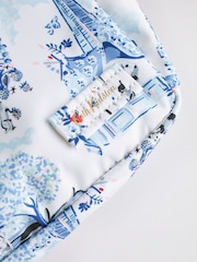 رسم بطبعة لندن باللونين الأبيض/ الأزرق - حقيبة ظهر مدمجة من Cath Kidston - صورة 9 من 10