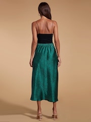 Dancing Leopard Renzo Satin Midi Skirt - Image 2 of 4