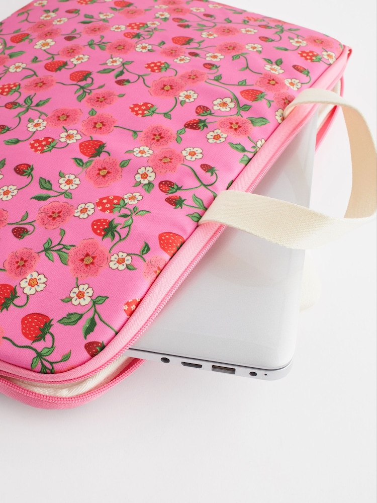 Cath Kidston Pink Floral 15 Inch Laptop Case - Image 5 of 6