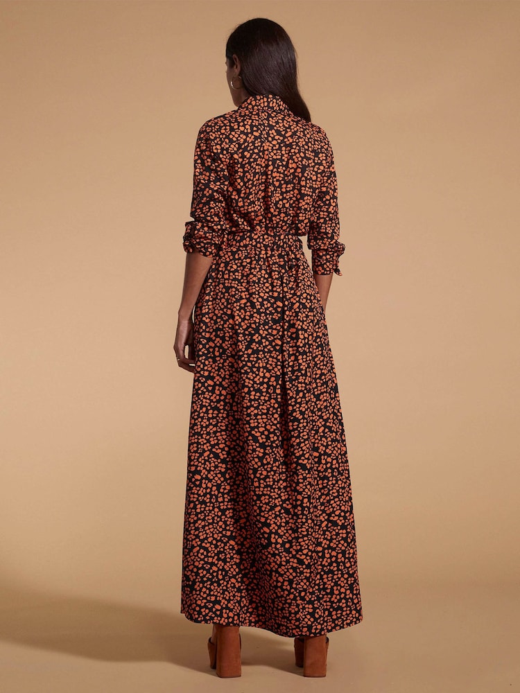 Dancing Leopard Dove Maxi Shirt Dress - Image 5 of 5