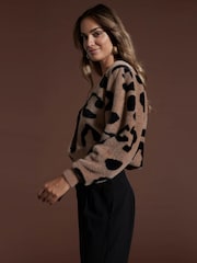 Črna Mocha Leopard - Jopica z leopardjim vzorcem Dancing Bambino - Slika 2 iz 4