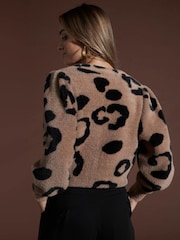 Črna Mocha Leopard - Jopica z leopardjim vzorcem Dancing Bambino - Slika 3 iz 4