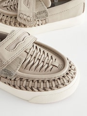 Grey Wide Fit (G) Woven Loafers - Image 6 of 7