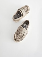 Grey Wide Fit (G) Woven Loafers - Image 7 of 7