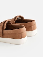 Tan Brown Wide Fit (G) Woven Loafers - Image 3 of 8