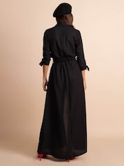 Dancing Leopard Dove Maxi Shirt Dress - Image 4 of 5
