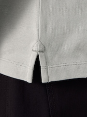 Grey Regular Fit Short Sleeve Pique Polo Shirt - Image 5 of 8