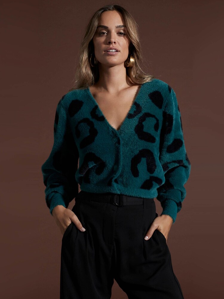 Dancing Leopard Bambino Cardigan - Image 1 of 4 Dancing Leopard Bambino Cardigan - Image 1 of 4